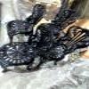 Satin black powder coated item