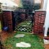 Powder coated residential gate